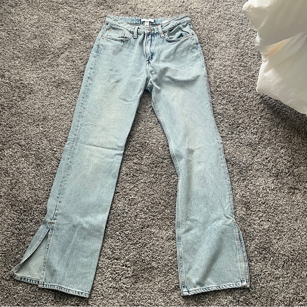 Bootcut light wash jeans
